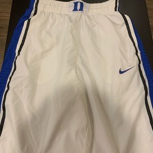 MENS Nike Duke Blue Devils White Shorts